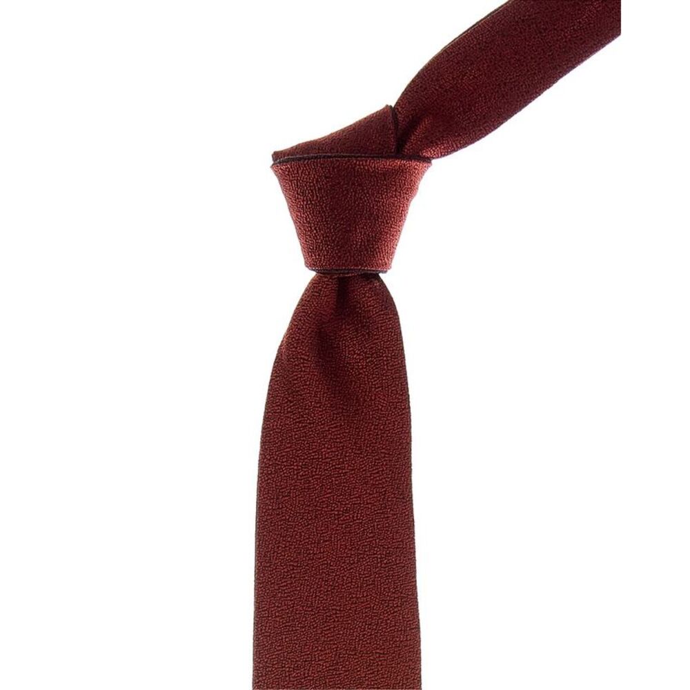 Canali Brown/Orange Reversible Silk Tie